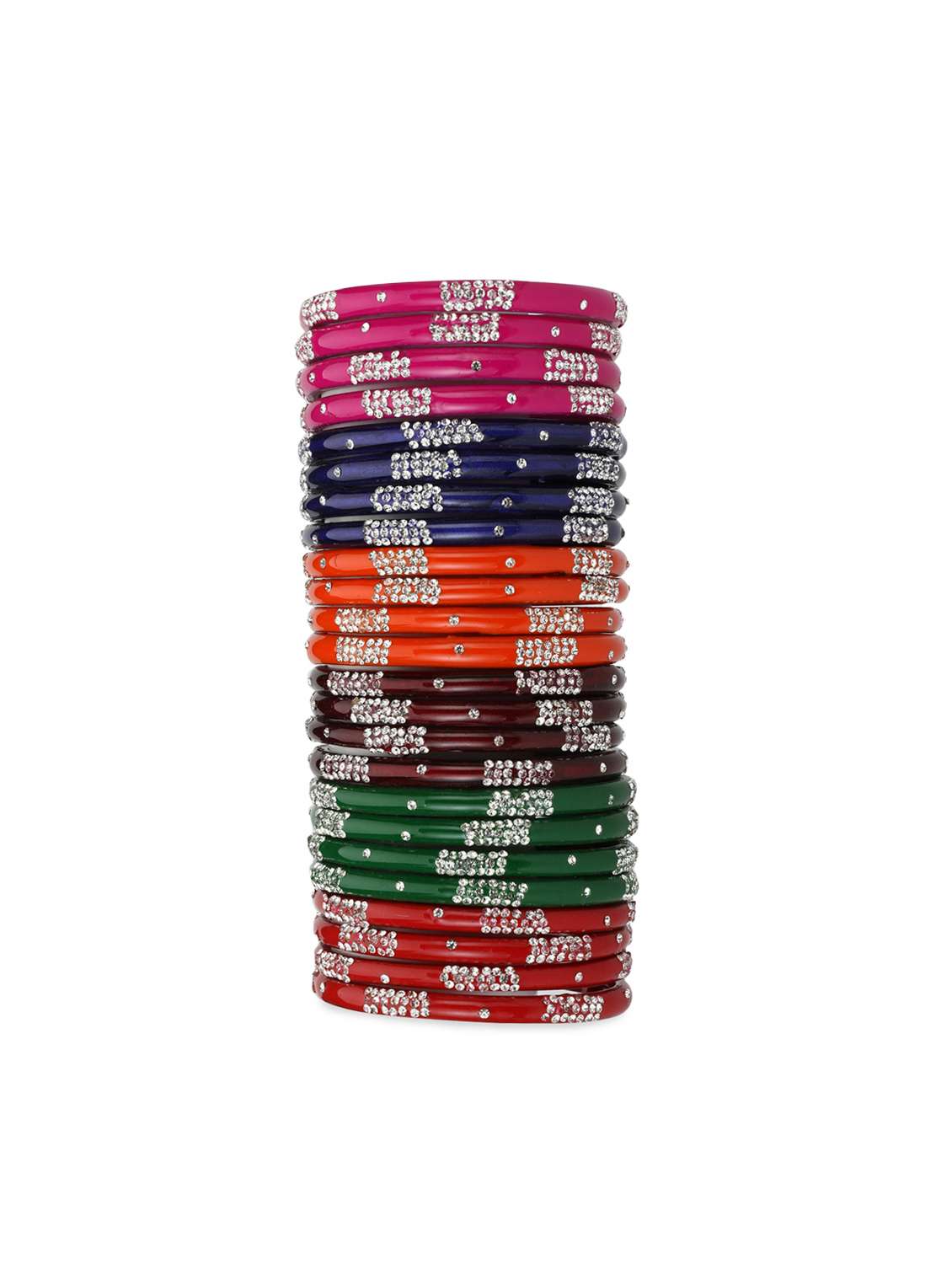 multi colored glass bangle