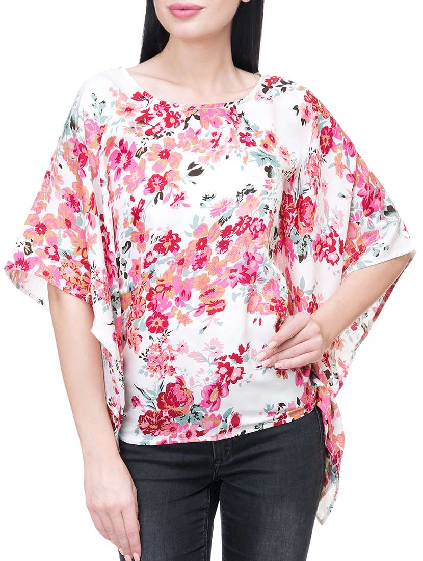 floral kaftan top 