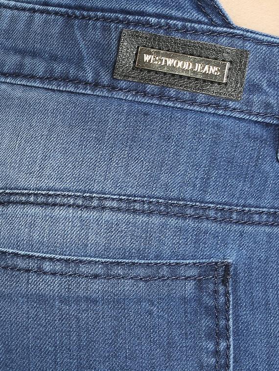 solid blue cotton dungaree - 15037499 - Standard Image - 4