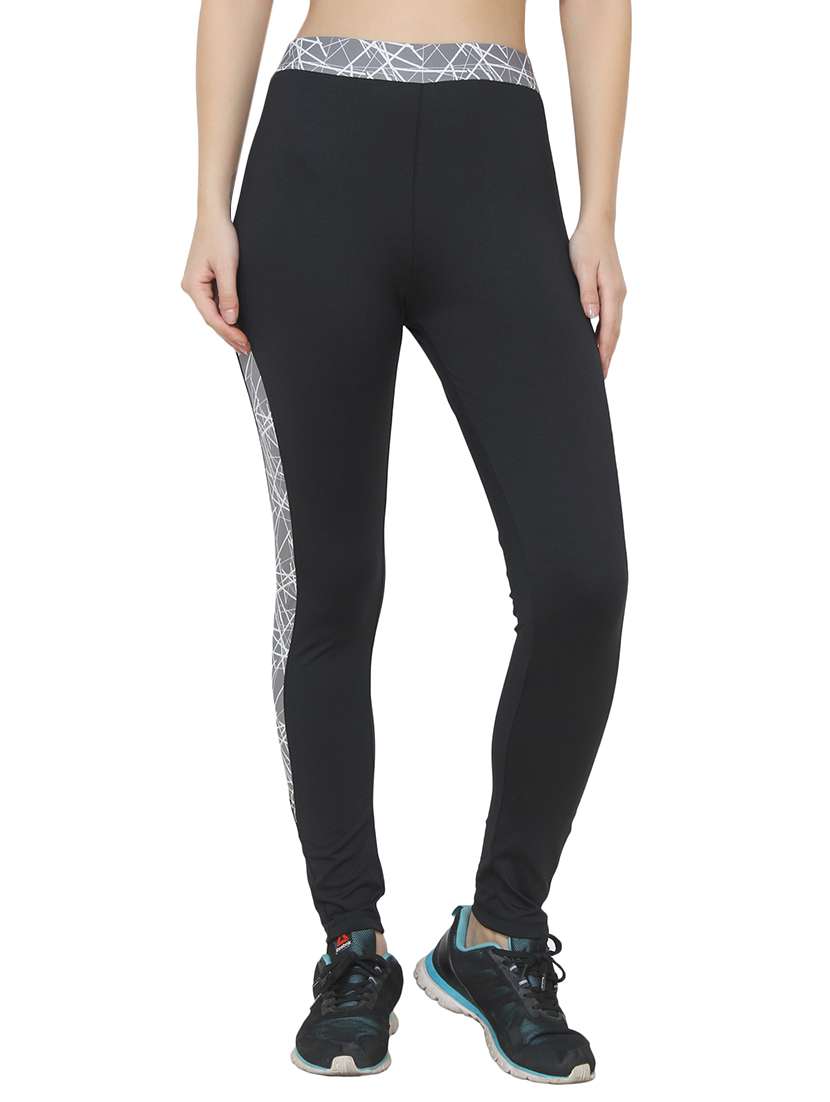 black polyester track pants