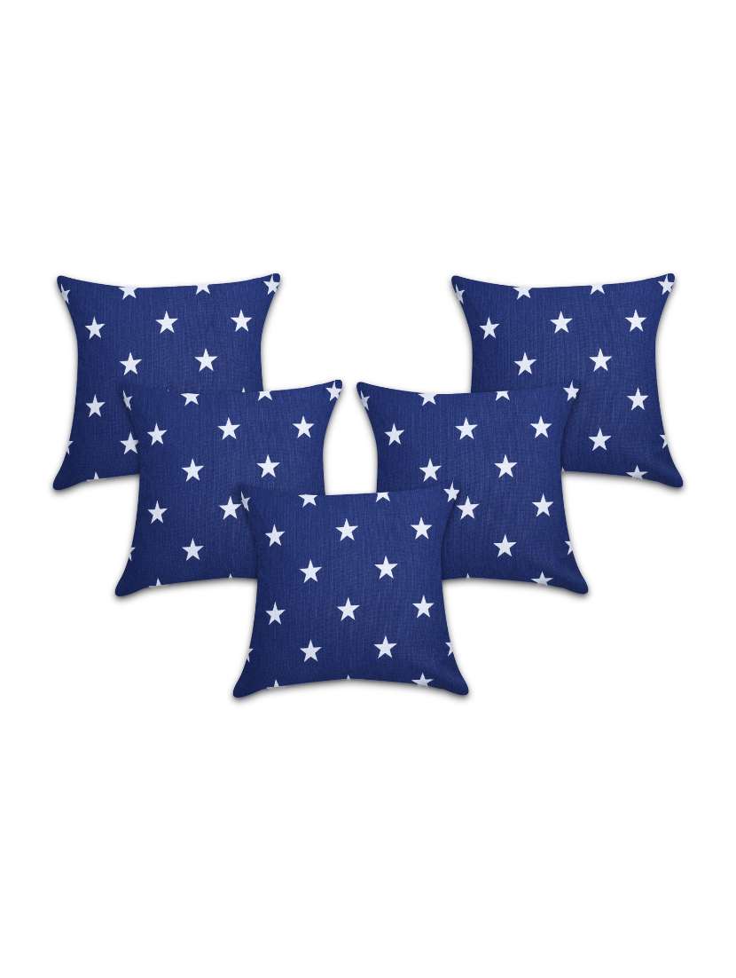 star printed cushion cover ( 30 x 30 cm, pack of - 1 )