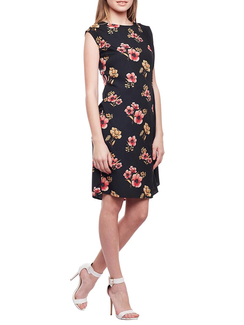 black floral sheath dress - 15042589 - Standard Image - 1