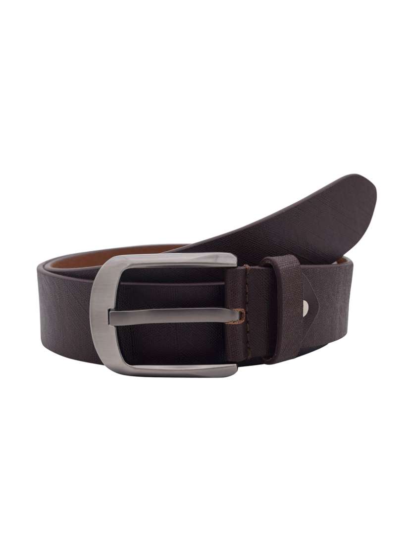 brown leather belt