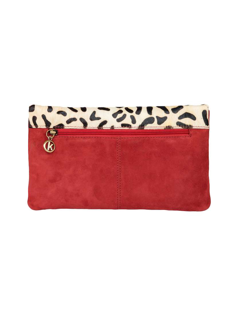 red leather regular clutch - 15059288 -  Standard Image - 1