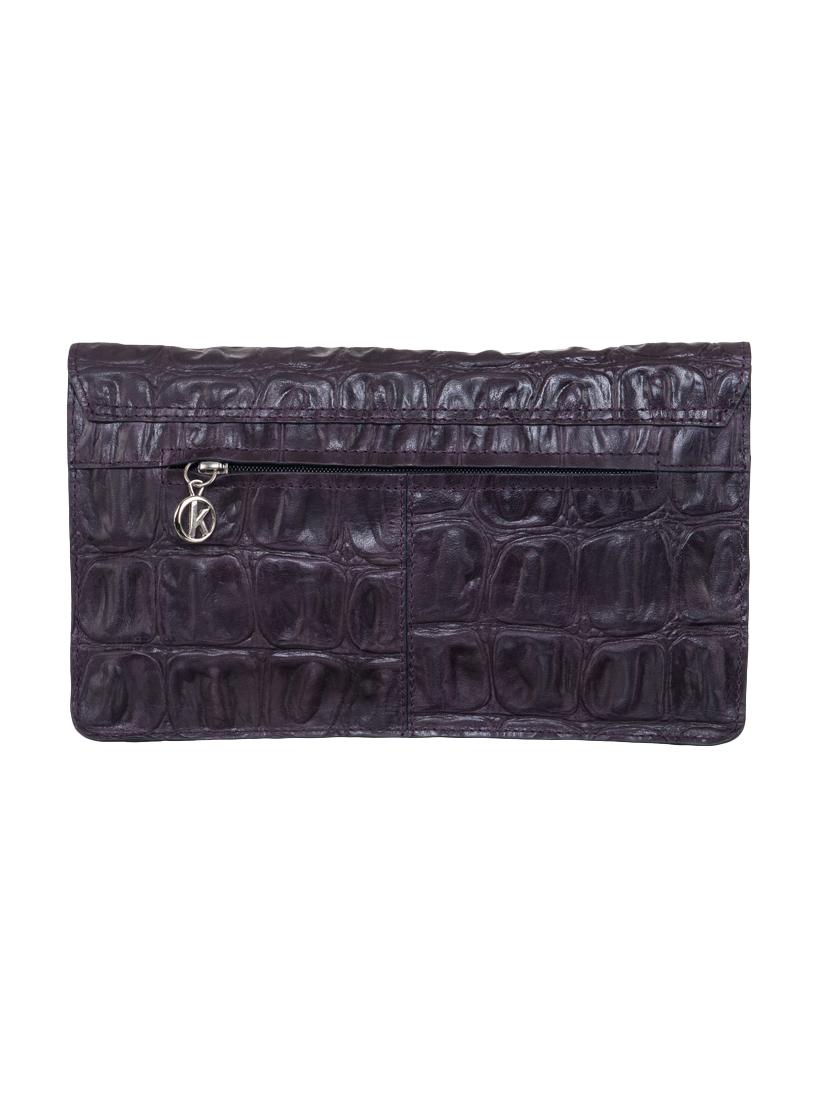 purple leather regular clutch - 15059295 -  Standard Image - 1
