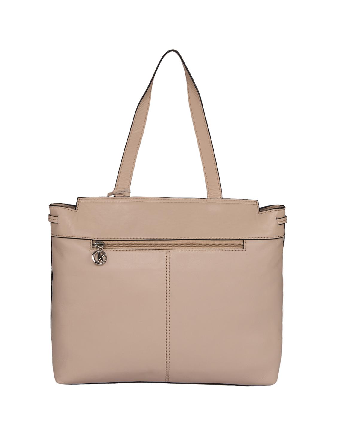 beige leather handbag - 15059369 - Standard Image - 1
