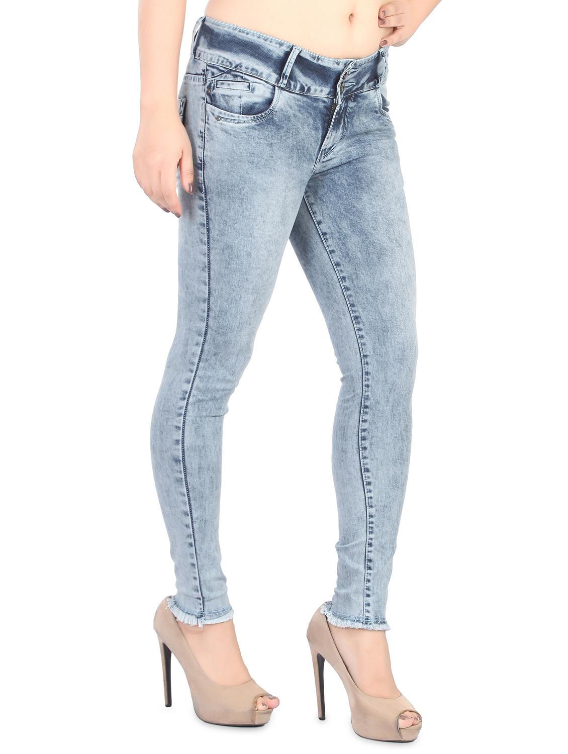 women light blue denim jean - 15065083 -  Standard Image - 1