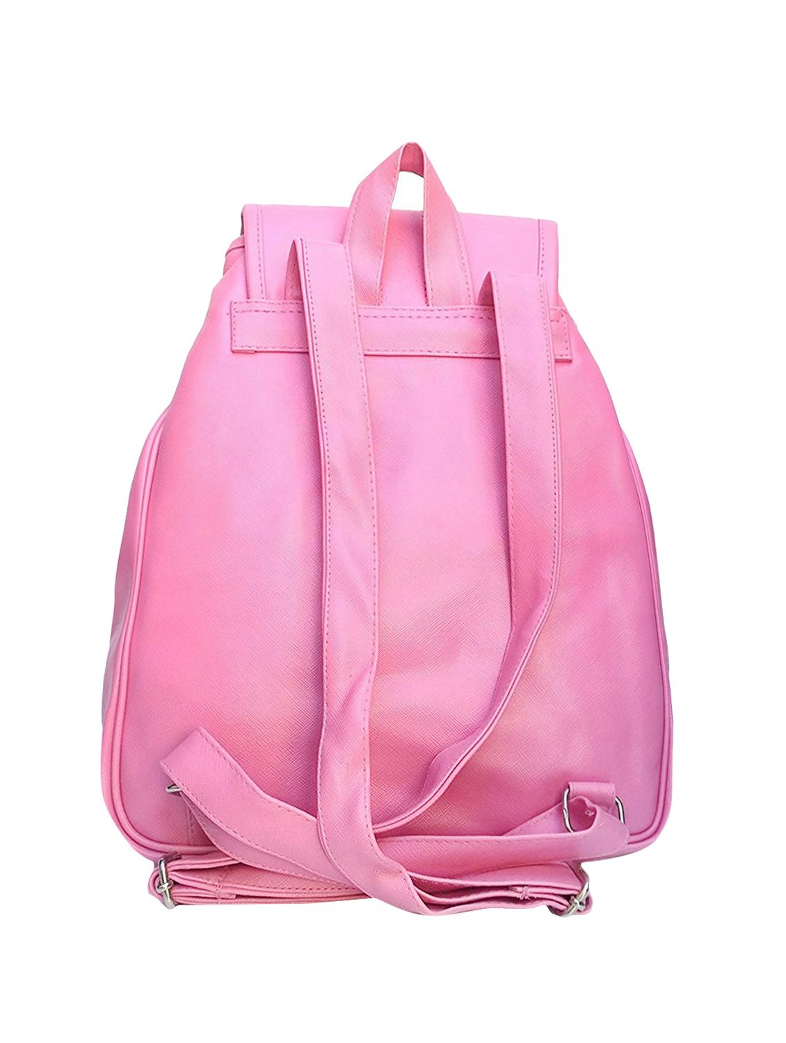 pink leatherette fashion backpack - 15068494 - Standard Image - 1