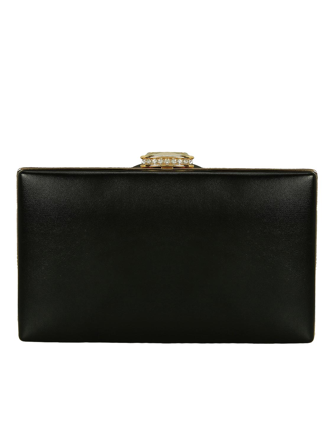 black metal box clutch - 15069676 -  Standard Image - 1
