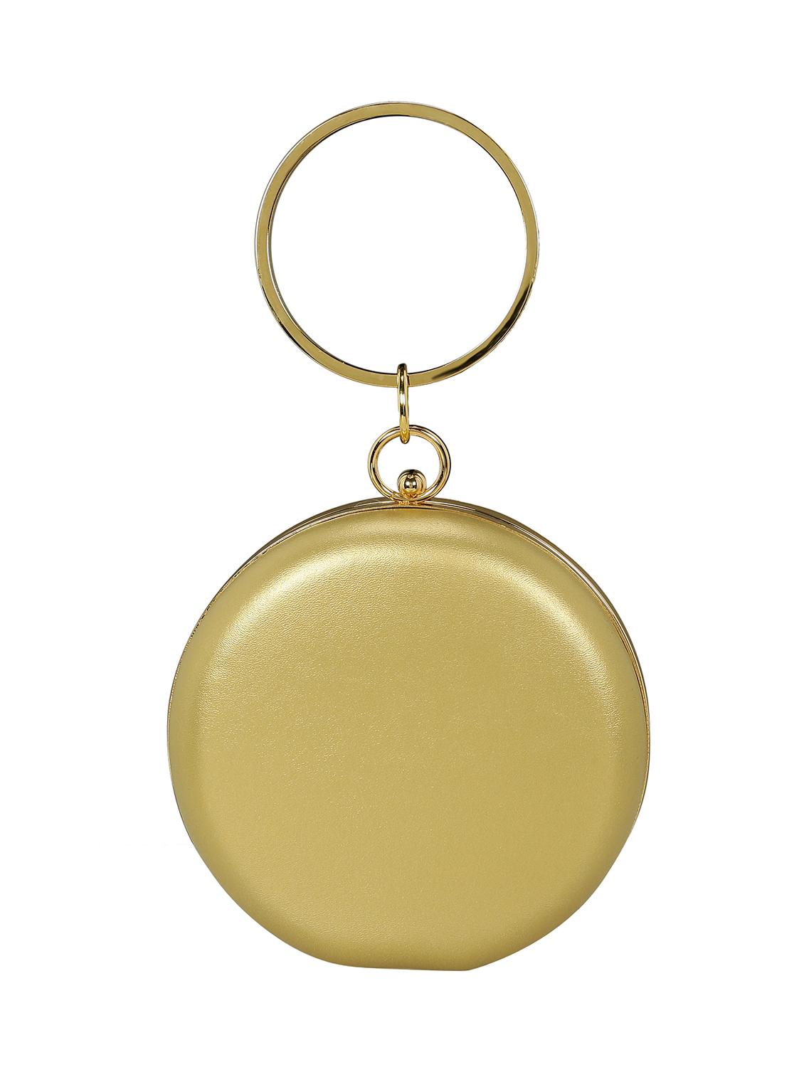 gold metal box clutch - 15069678 -  Standard Image - 1