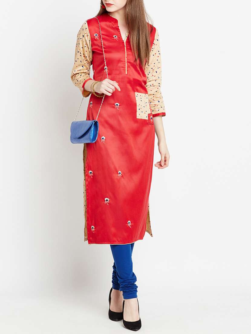women's straight kurta - 15070182 - Zoom Image - 0
