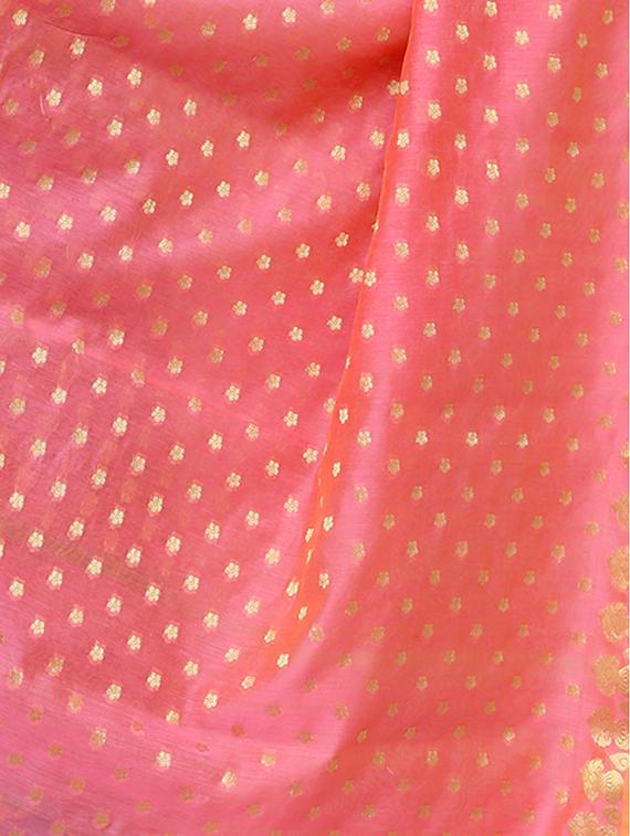 pink banarasi dupatta - 15070847 -  Standard Image - 1