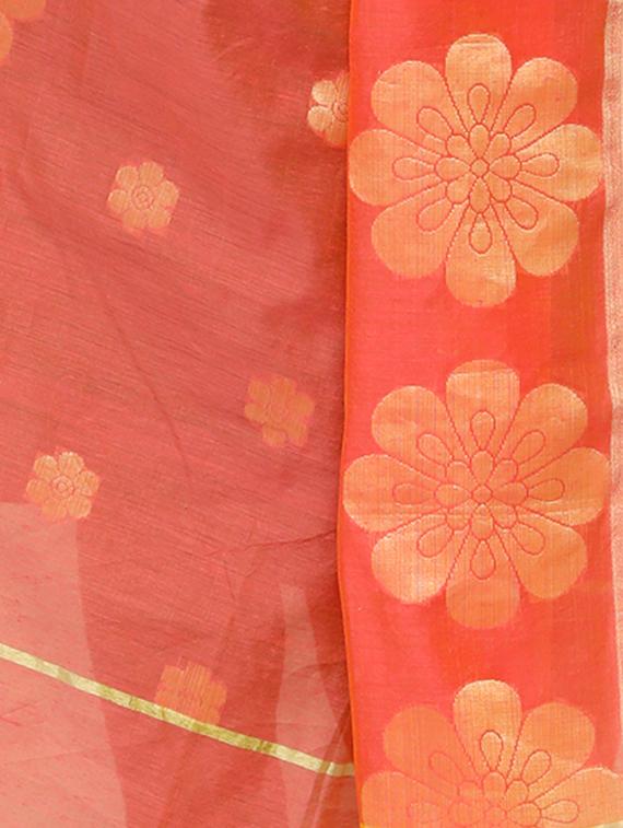 orange banarasi dupatta - 15070849 - Standard Image - 1