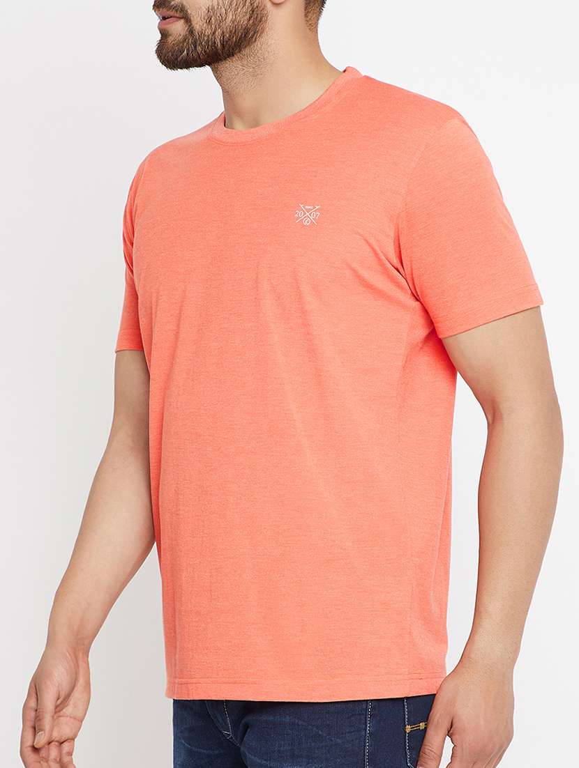 peach cotton t-shirt - 15070941 -  Standard Image - 1