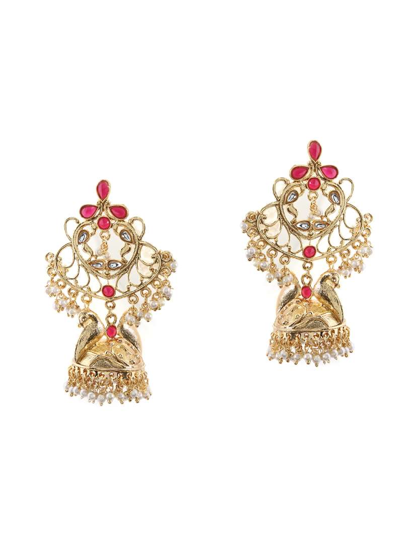 gold  chandballi earring