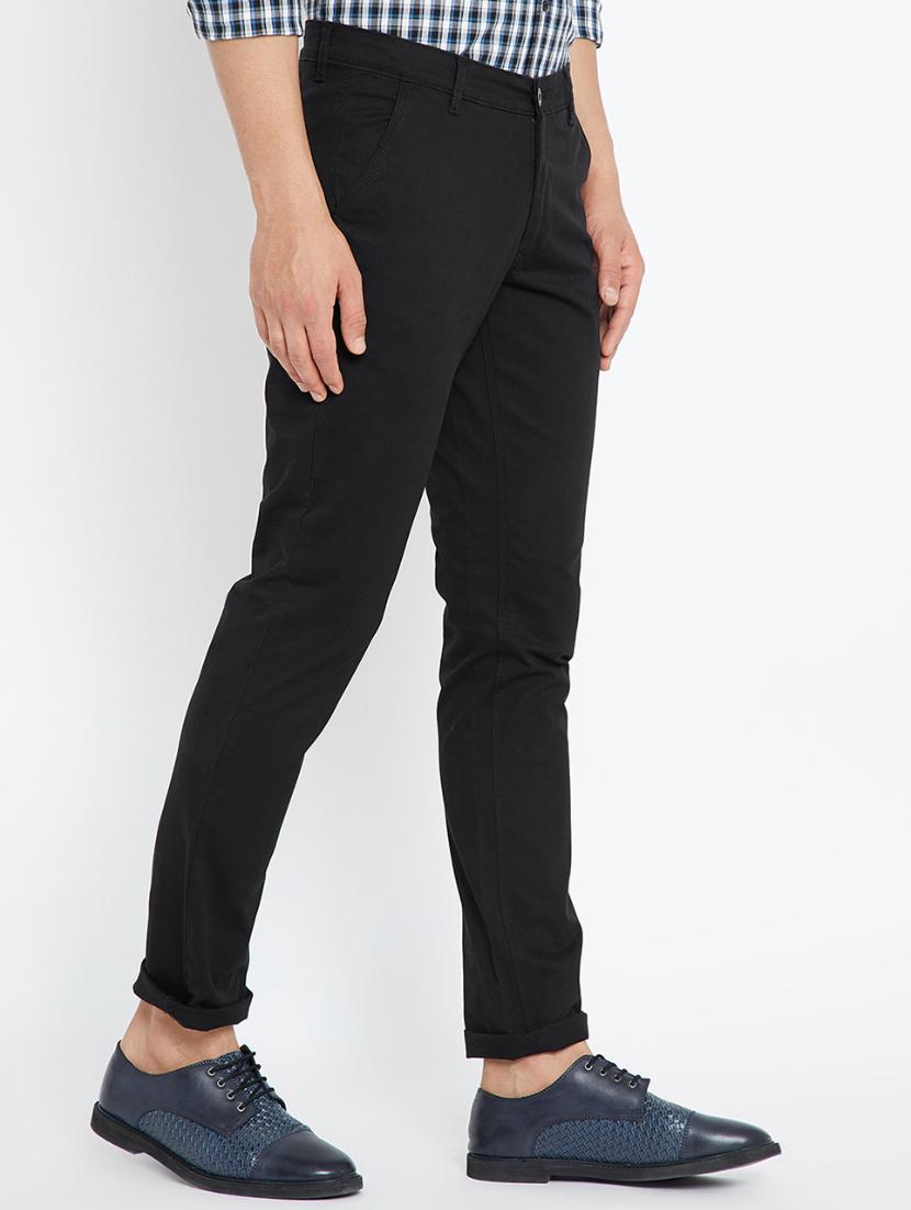 black cotton chinos - 15072918 -  Standard Image - 1