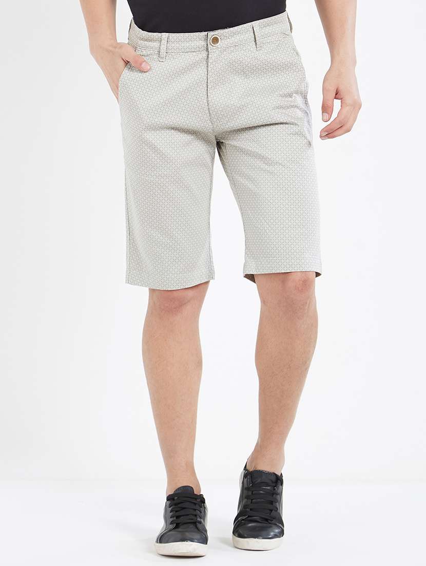 grey cotton shorts