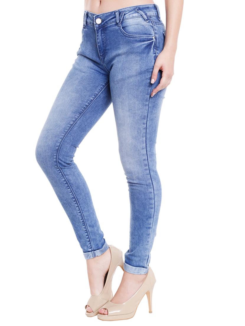 solid blue denim jeans - 15075674 -  Standard Image - 1