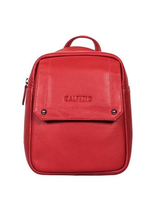 red leather fashion backpack - 15084158 - Standard Image - 0