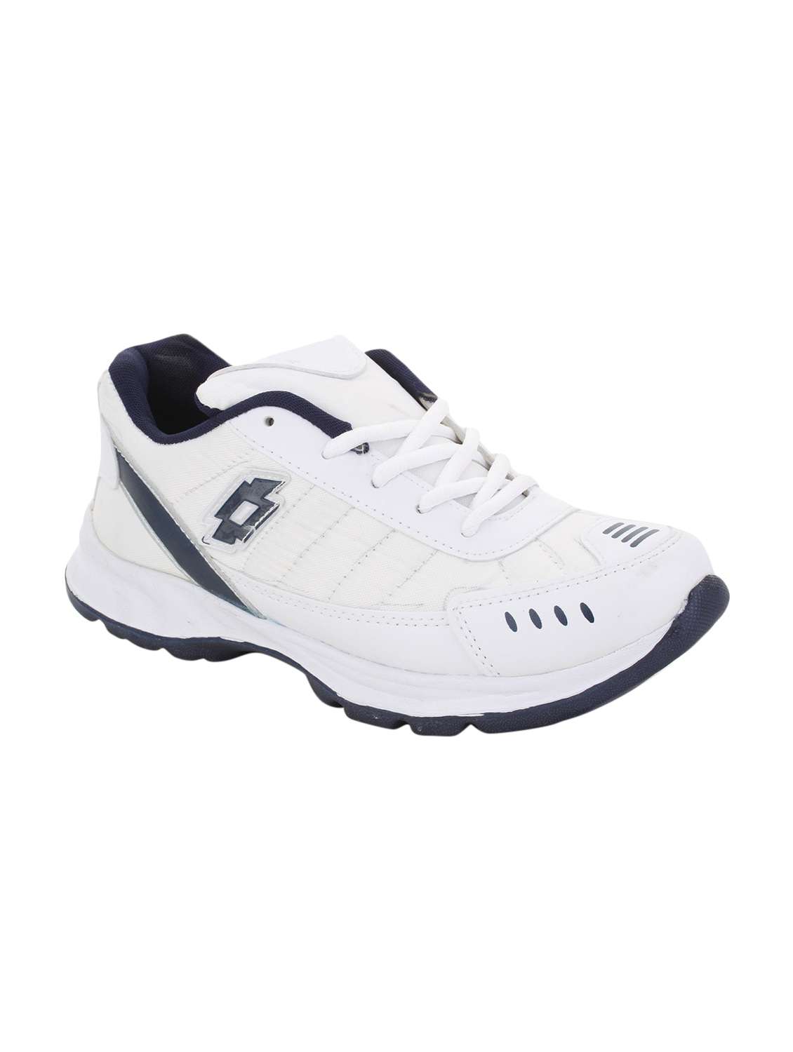 white leatherette sport shoe