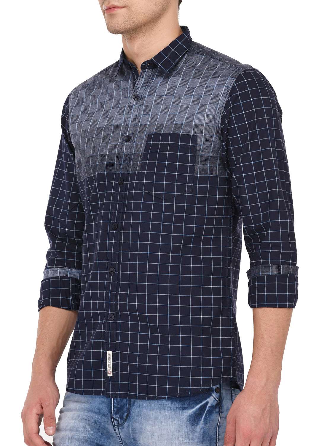 mens checks casual shirt - 15087198 -  Standard Image - 1