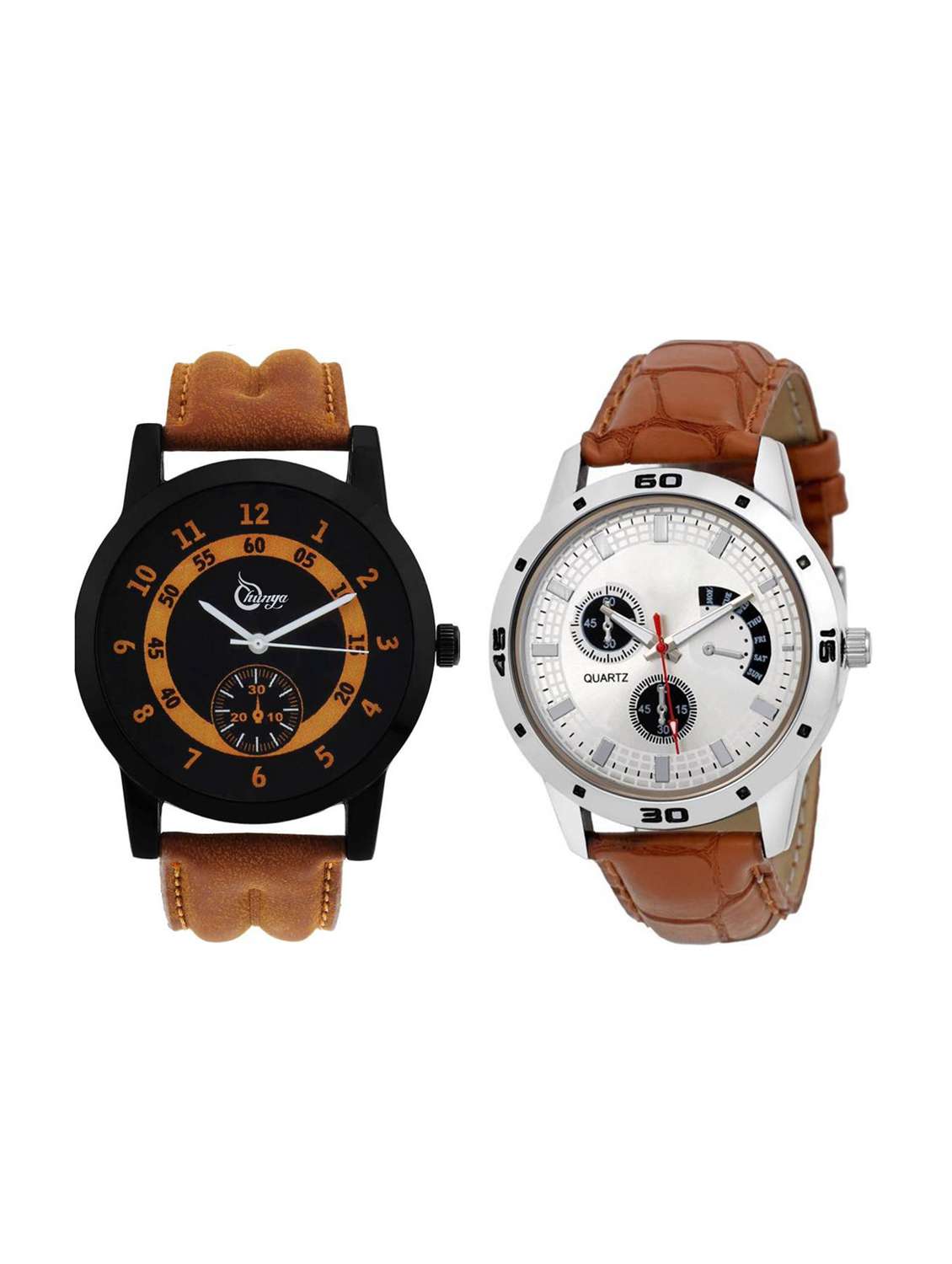 shunya multi colour analog styalish watch combo men's and boy's