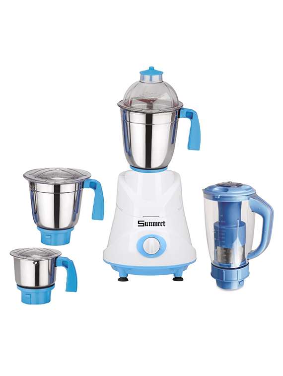 1000 watts 4 jar mixer grinder (blue)