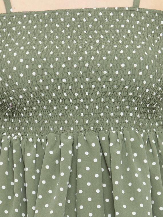 grey polka dot cotton top - 15093467 - Standard Image - 4