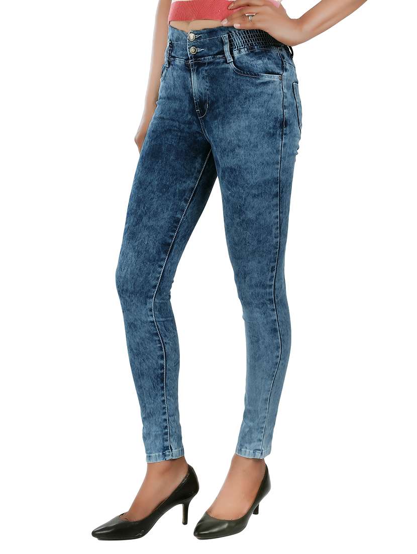 women's plain slim fit jeans - 15093830 -  Standard Image - 1
