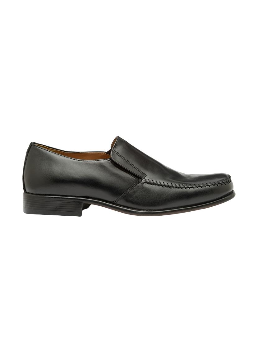 black leather formal slip on - 15101041 - Standard Image - 1