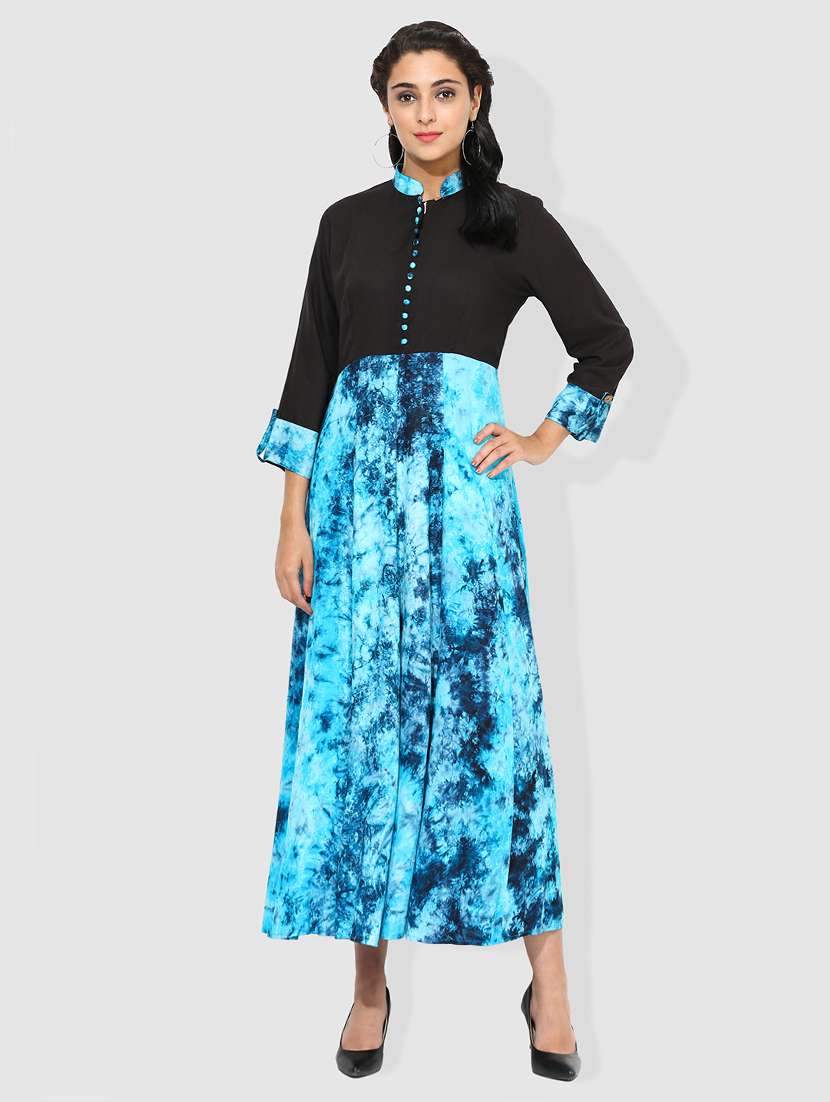 abstract flared kurta