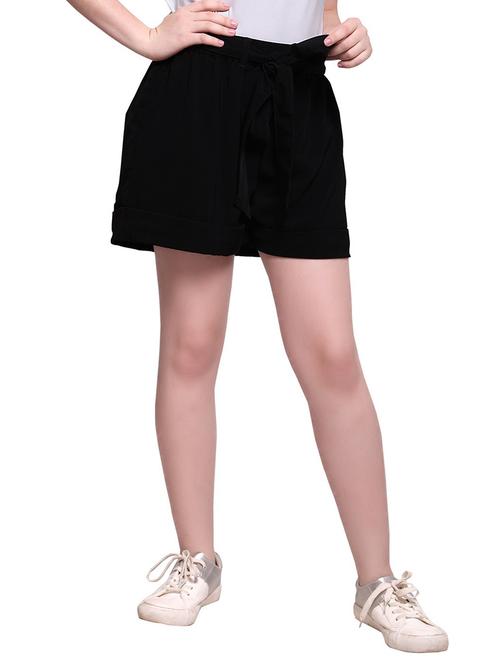 black solid short - 15104912 - Standard Image - 0