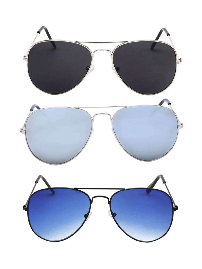 stacle premium flash mirrored aviator sunglasses for men and women