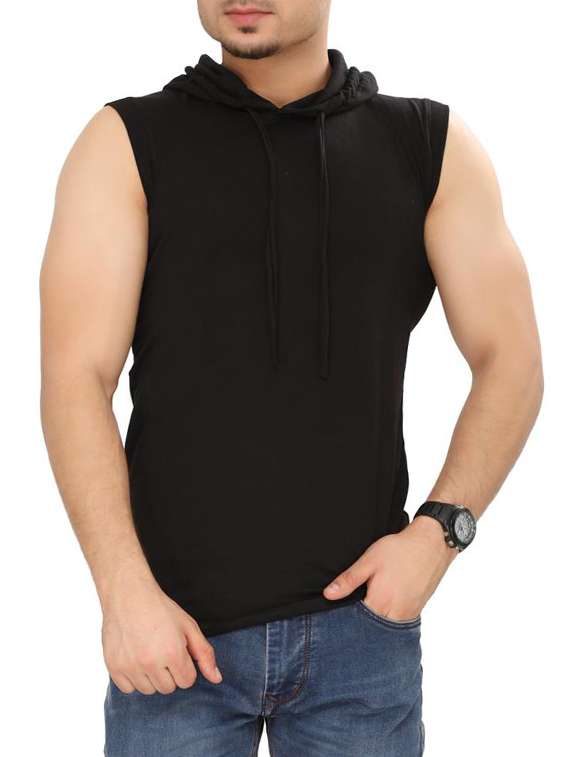 black cotton t-shirt