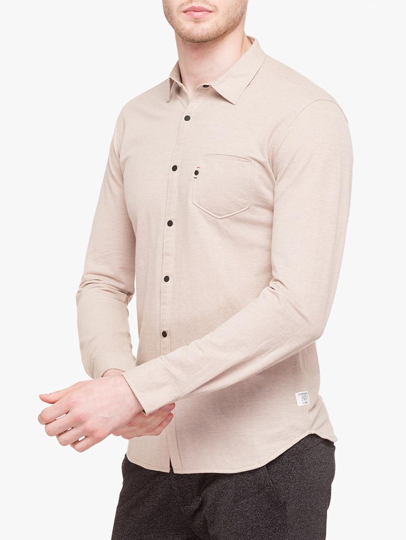 mens solid casual shirt - 15113398 - Standard Image - 1