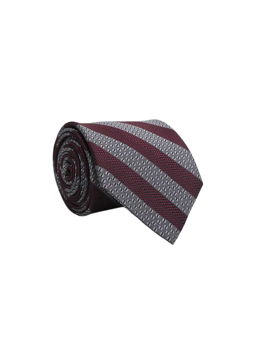grey micro fiber tie