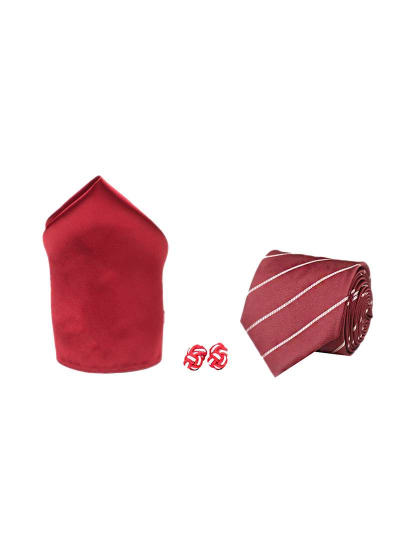 red micro fiber tie
