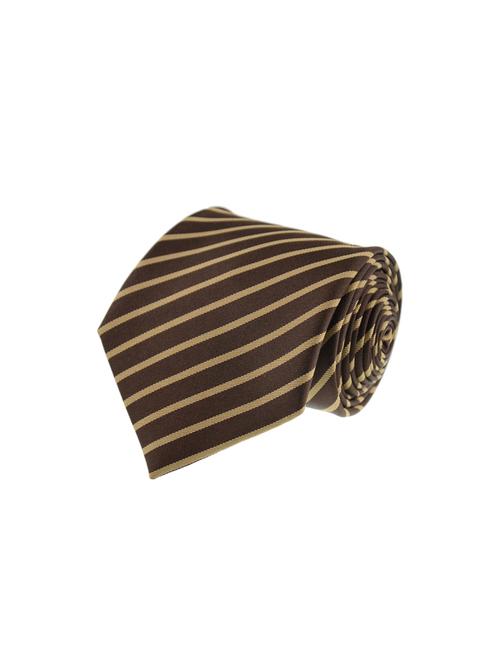 brown micro fiber tie - 15114616 - Standard Image - 0