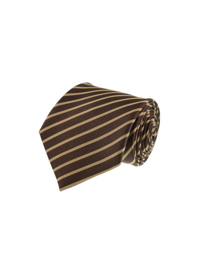 brown micro fiber tie - 15114616 - Zoom Image - 0