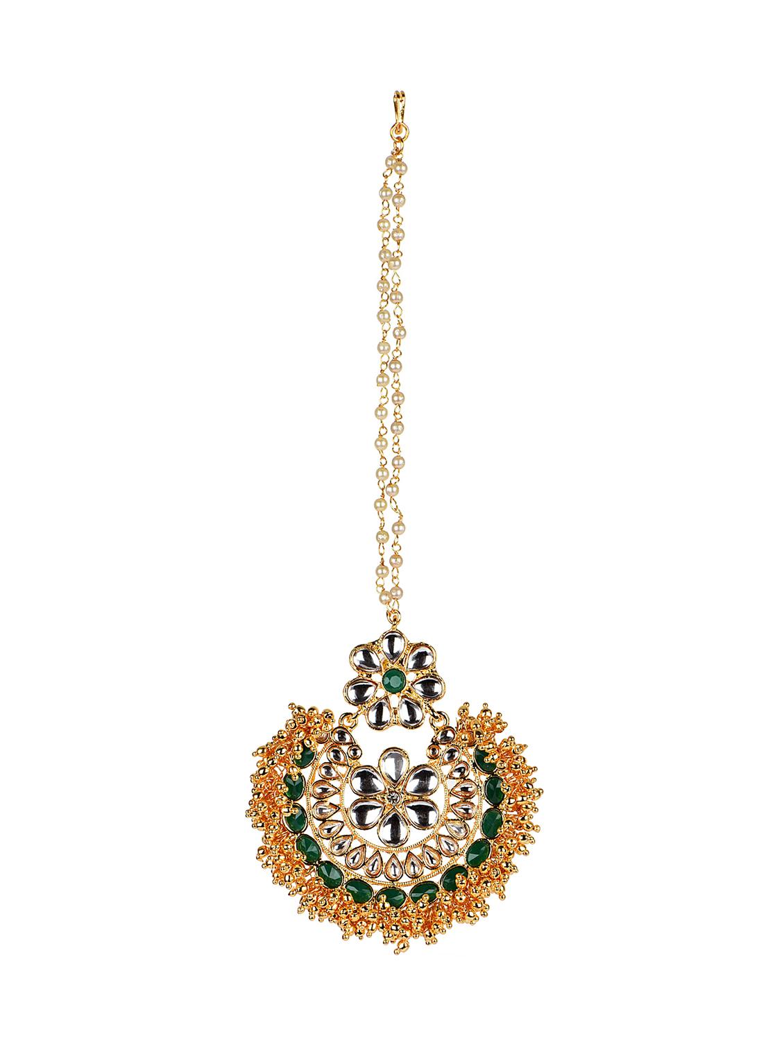 gold copper chandballi earring - 15116269 - Standard Image - 1