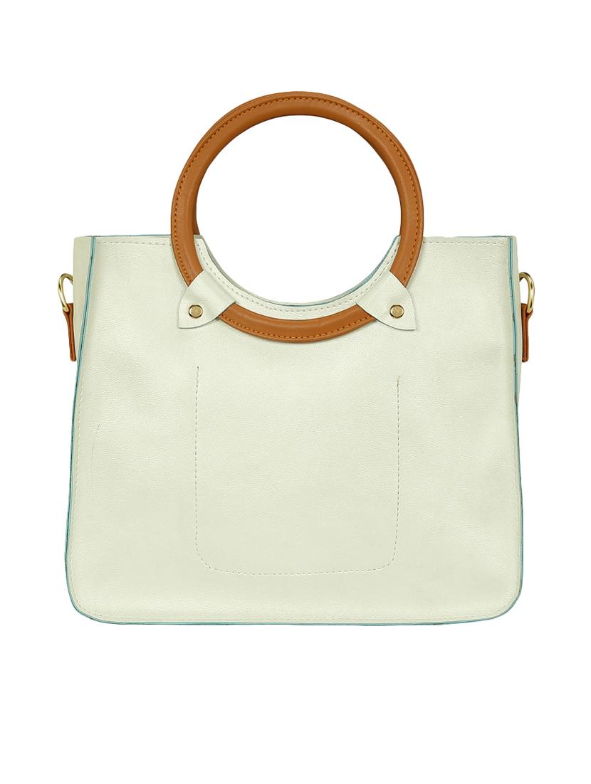 white leatherette regular sling bag - 15116752 -  Standard Image - 1