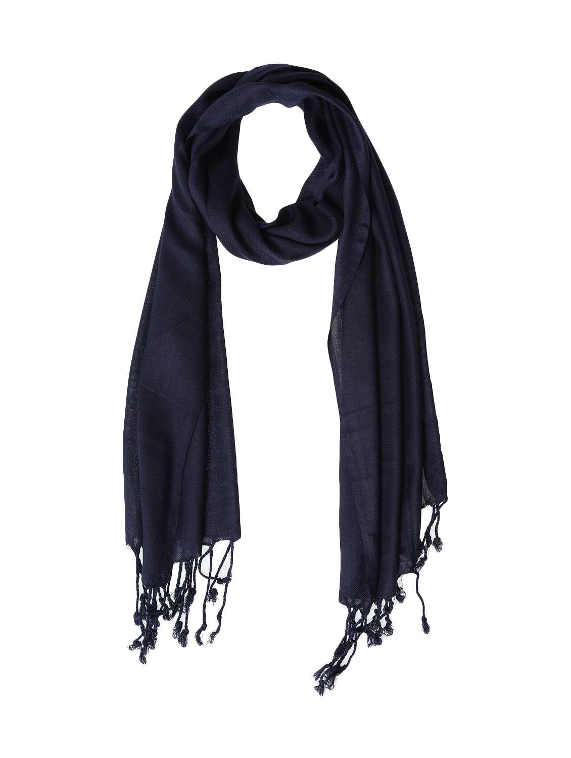 navy blue viscose scarf