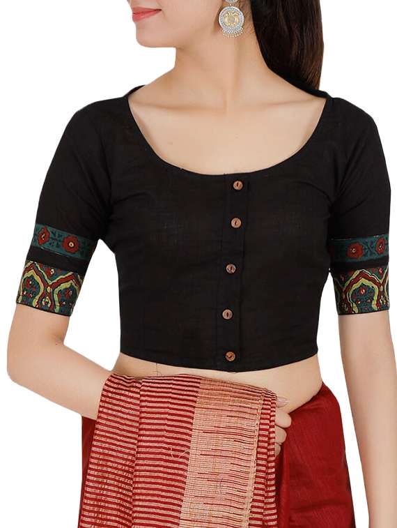 printed buttoned blouse