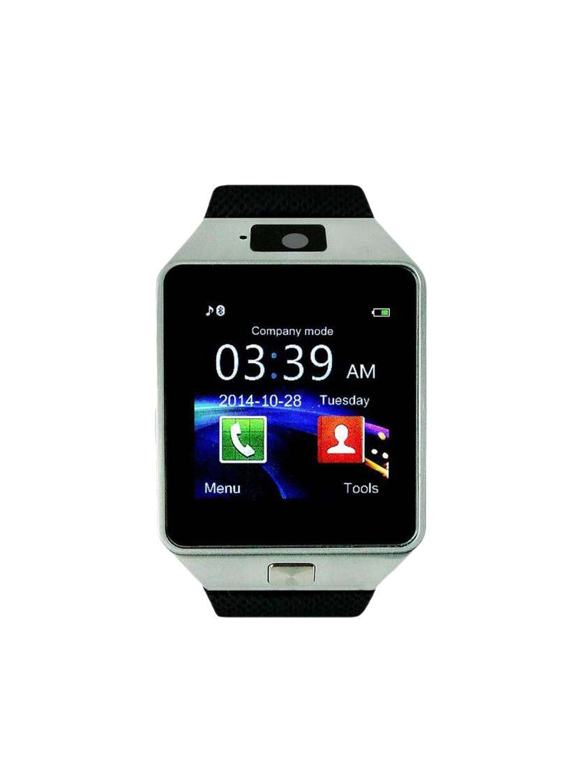 jm new dz09 silver colour smart watche with sim/sd card support