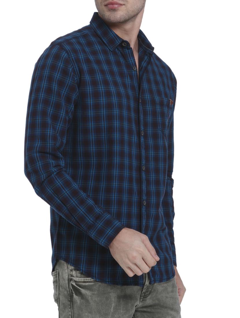 blue cotton casual shirt - 15124540 -  Standard Image - 1