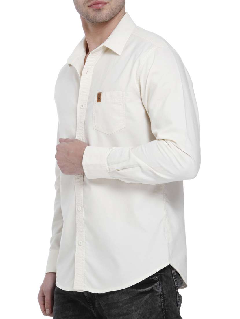 white cotton casual shirt - 15124550 -  Standard Image - 1