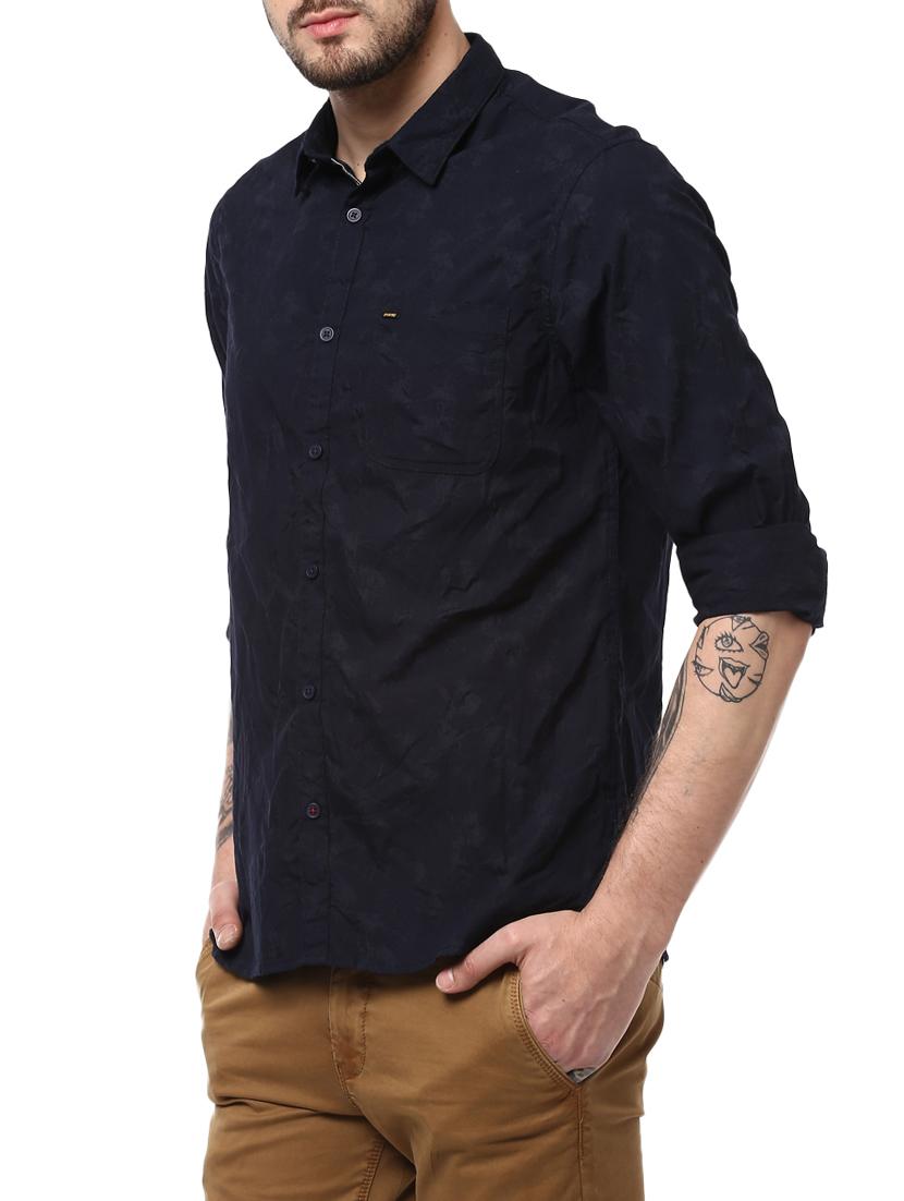 blue cotton casual shirt - 15124626 -  Standard Image - 1