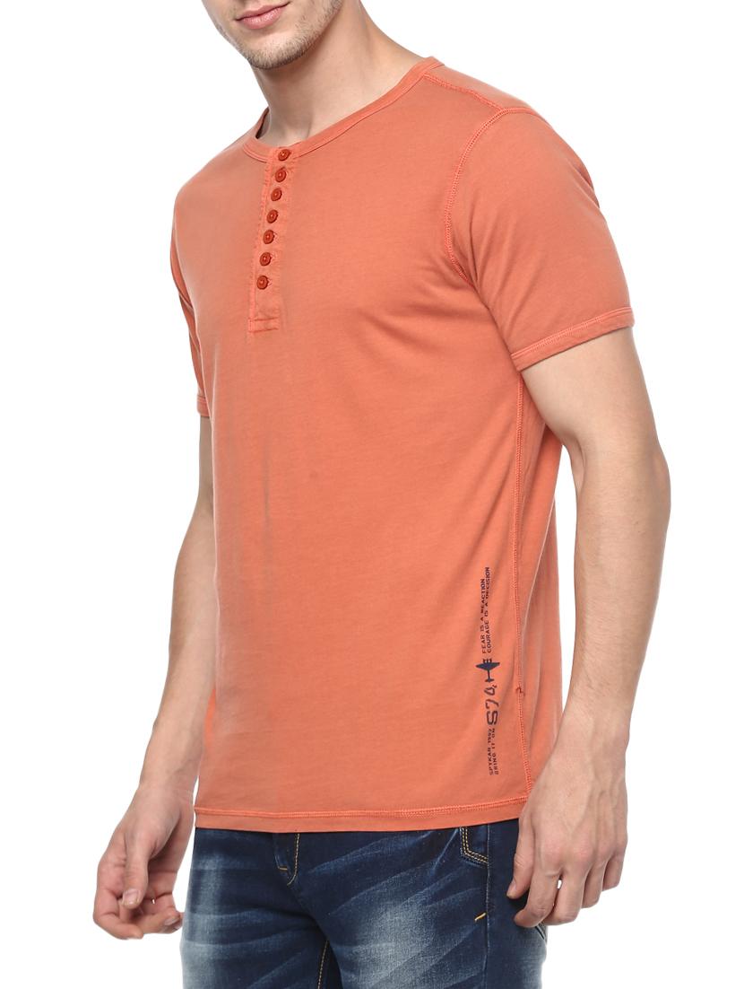 orange cotton t-shirt - 15124749 - Standard Image - 1