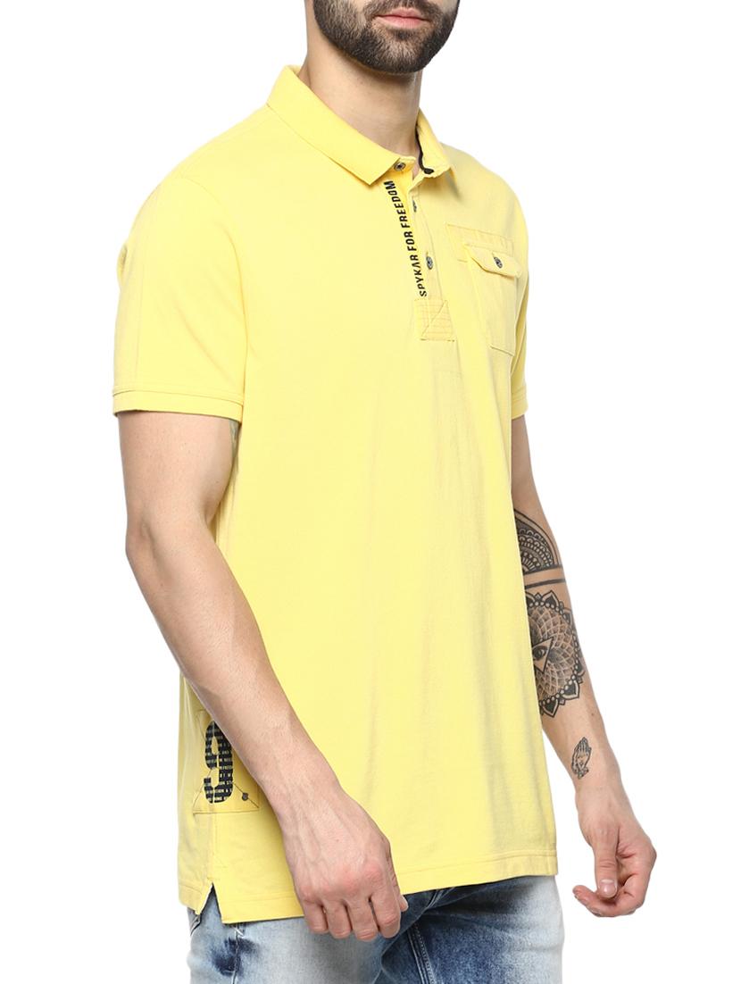 yellow cotton pocket t-shirt - 15124761 -  Standard Image - 1