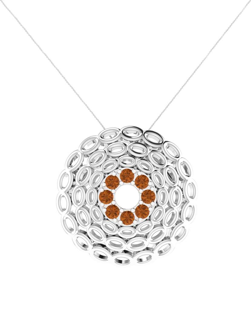 white silver pendant